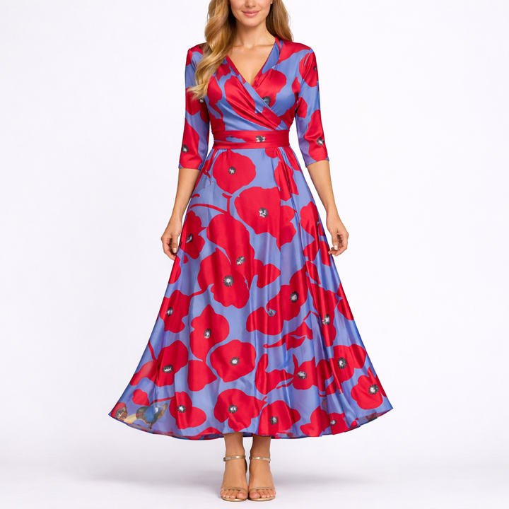 Women’s Elegant Floral Dress | Maxi