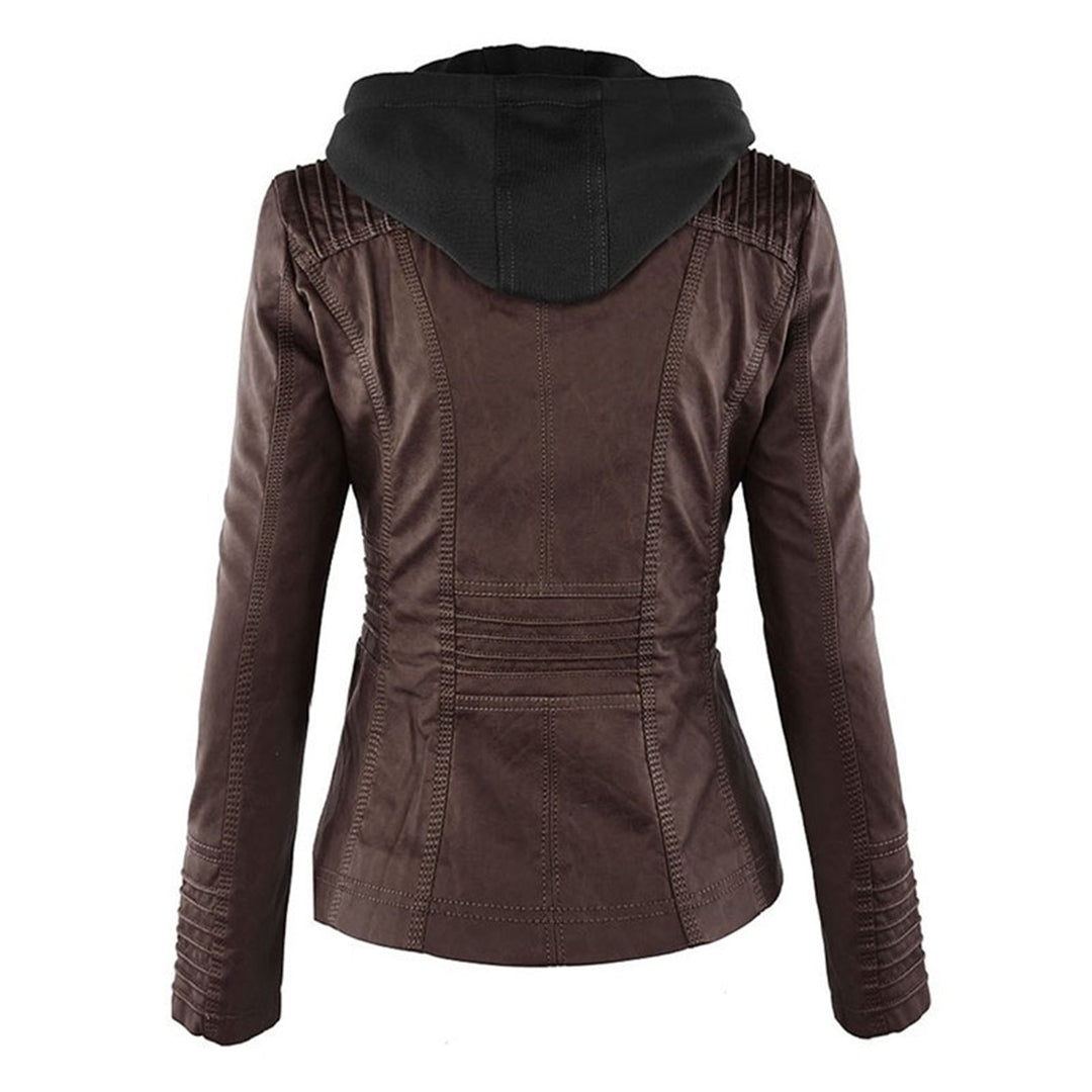Women's Casual Hooded Jacket Relaxed Fit Full-Zip Lightweight Everyday