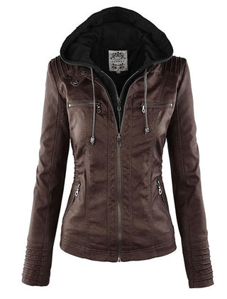 Women's Casual Hooded Jacket Relaxed Fit Full-Zip Lightweight Everyday