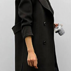 Women's Long Trench Coat Double-Breasted Classic Fit Stylish Layering