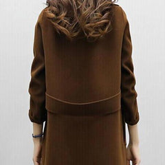 Women's Long Trench Coat Double-Breasted Classic Fit Stylish Layering