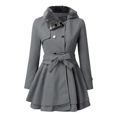 Women's Vintage-Inspired Trench Coat Classic Fit Double-Breasted Stylish Layering