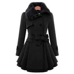 Women's Vintage-Inspired Trench Coat Classic Fit Double-Breasted Stylish Layering