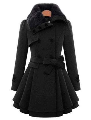 Women's Vintage-Inspired Trench Coat Classic Fit Double-Breasted Stylish Layering