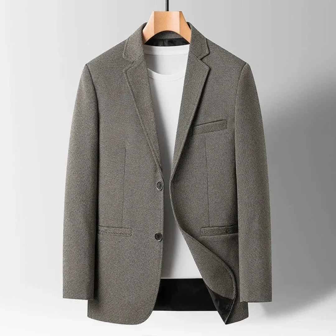 Women's Tailored Blazer Fitted Long Sleeve Notched Lapel Button Closure Stylish Office