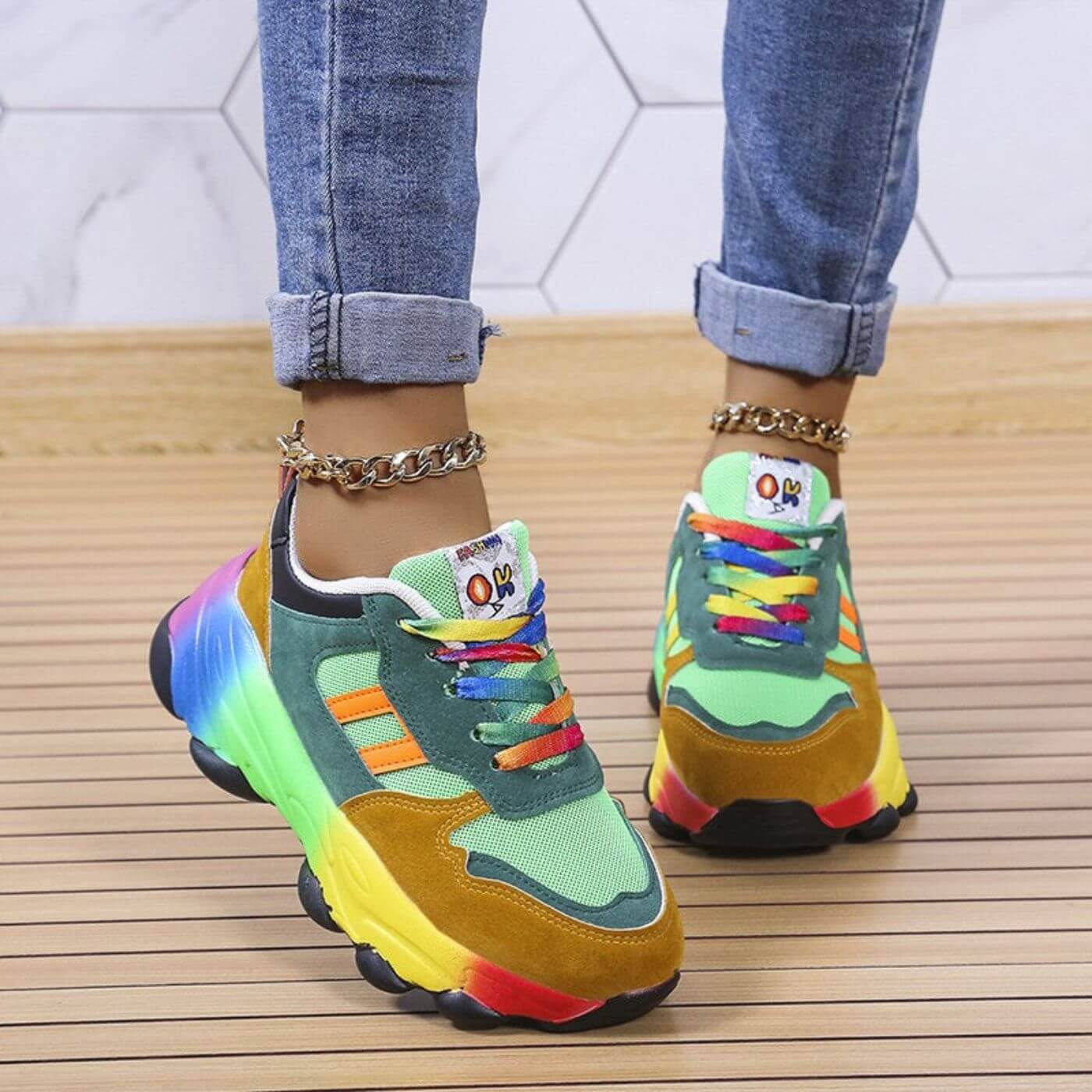 Women's Casual Footwear Sneakers Footwear for Summer Holidays Weddings Parties and Everyday Wear