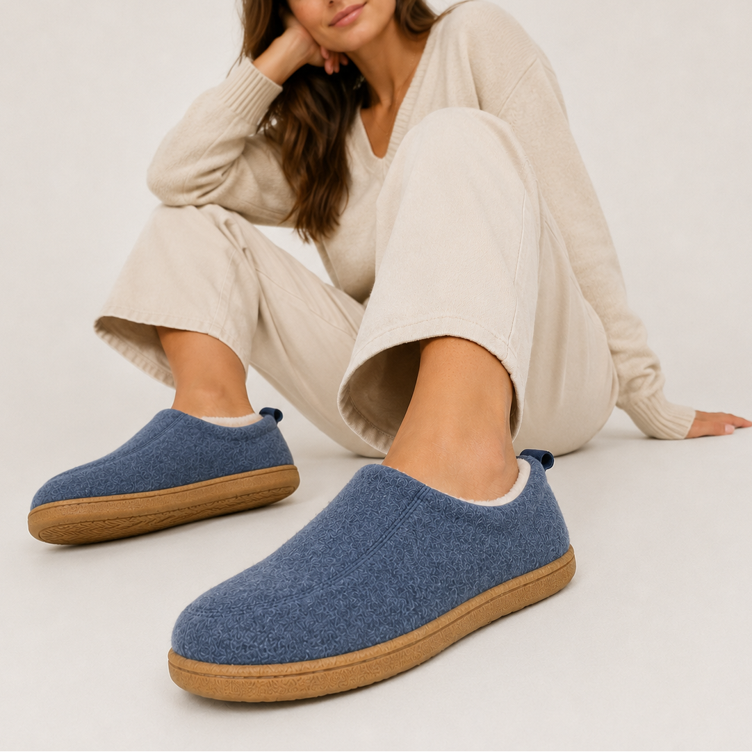 Men's Cozy House Slippers Warm Lined Supportive Indoor Footwear