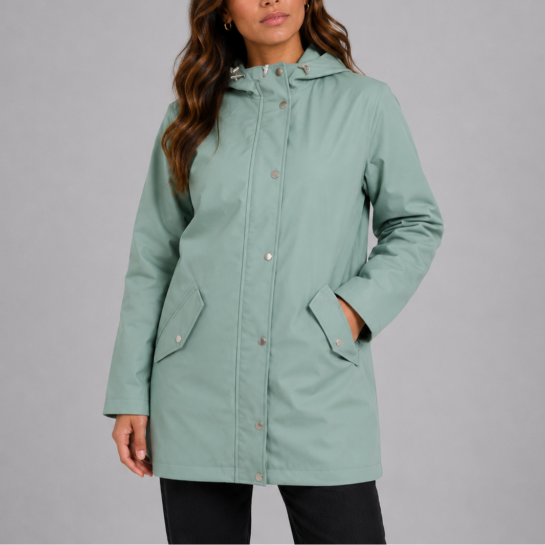 Women's Rain Jacket Lightweight Breathable Hooded Outdoor Travel Casual