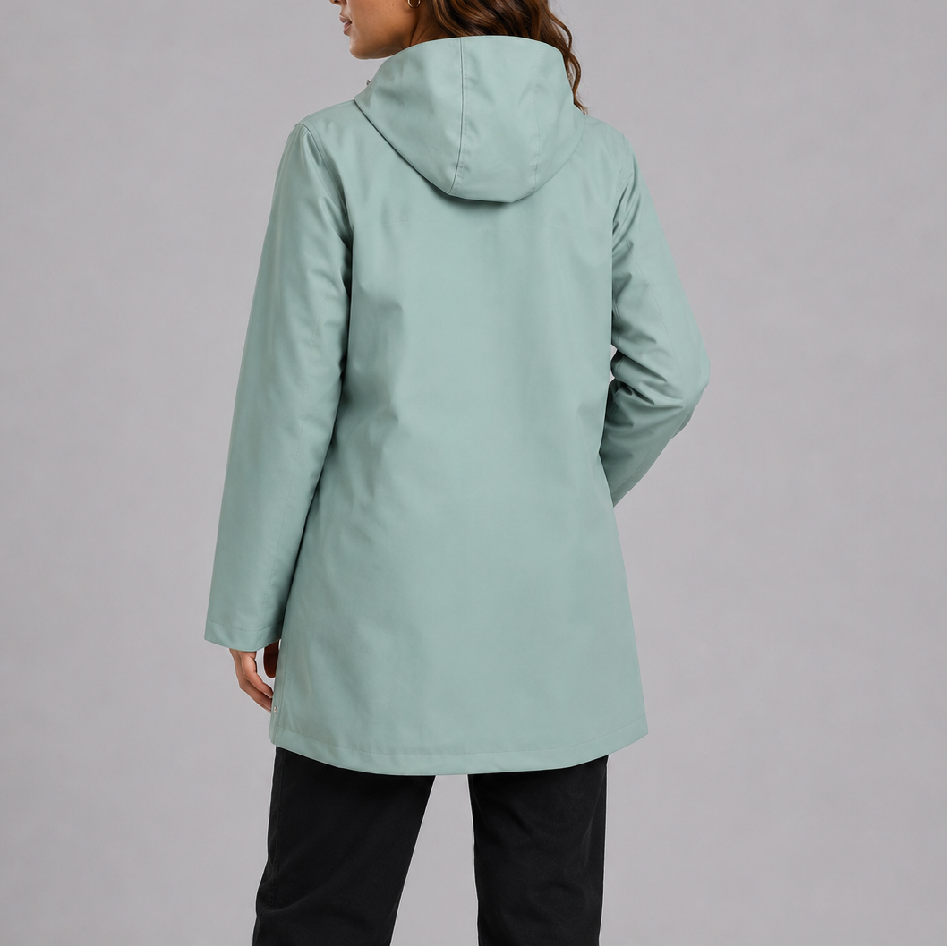 Women's Rain Jacket Lightweight Breathable Hooded Outdoor Travel Casual