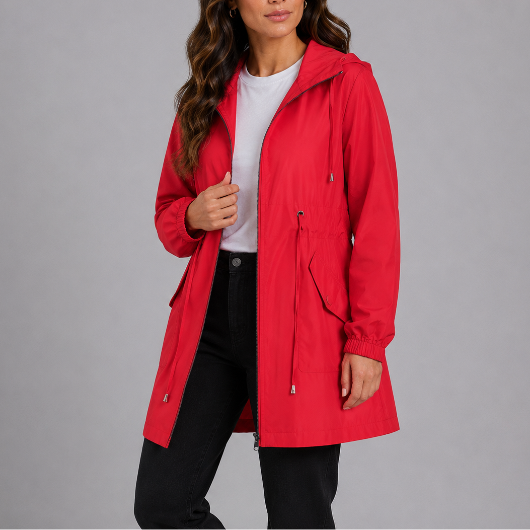 Women's Rain Jacket Hooded Lightweight Casual Outdoor Travel