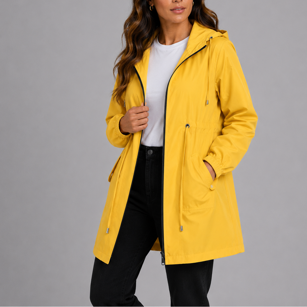 Women's Rain Jacket Hooded Lightweight Casual Outdoor Travel
