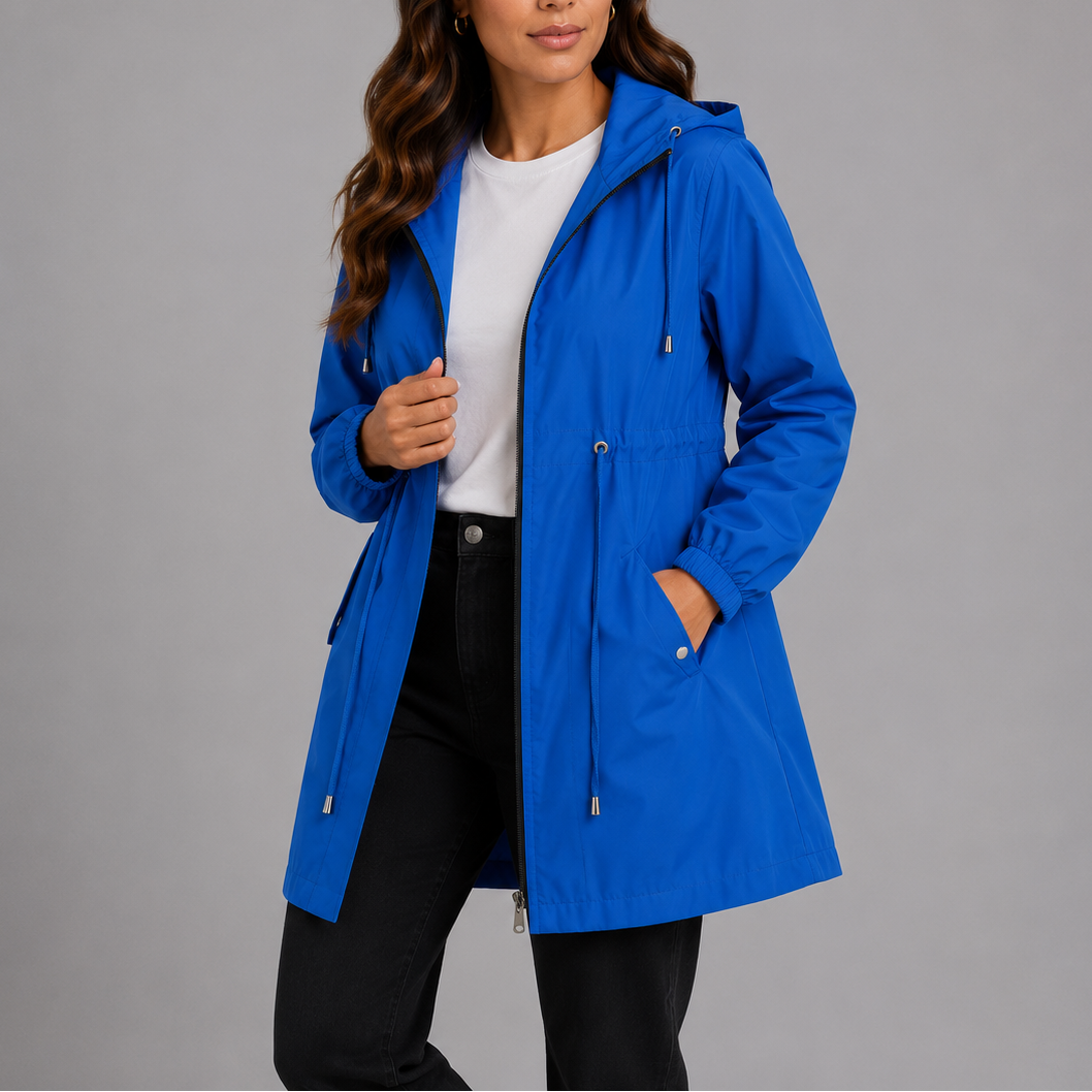 Women's Rain Jacket Hooded Lightweight Casual Outdoor Travel