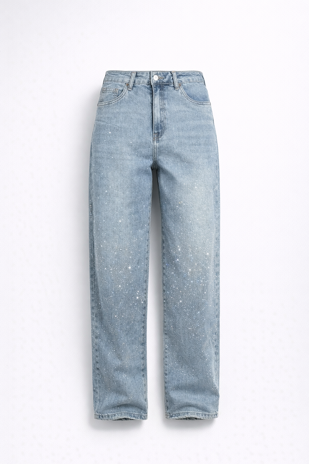 Women's High-Waisted Straight Leg Vintage Denim Jeans Outfit for Work Casual Days Holidays and Everyday Wear