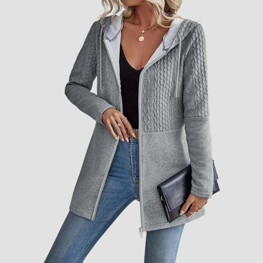 Women's Casual Zip-Up Hoodie Outfit for Weddings Parties Holidays Occasions and Everyday Wear