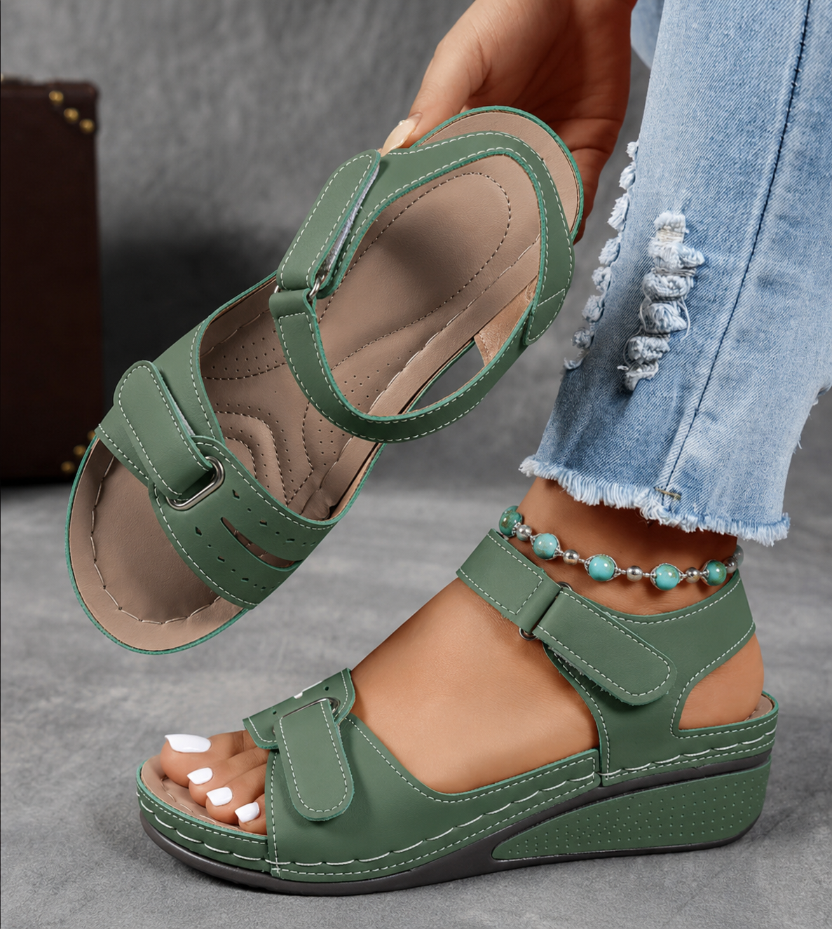 Women's Wedge Footwear Sandals Footwear for Summer Holidays Weddings Parties and Everyday Wear