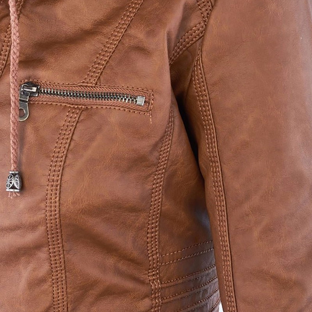 Women's Casual Hooded Jacket Relaxed Fit Full-Zip Lightweight Everyday