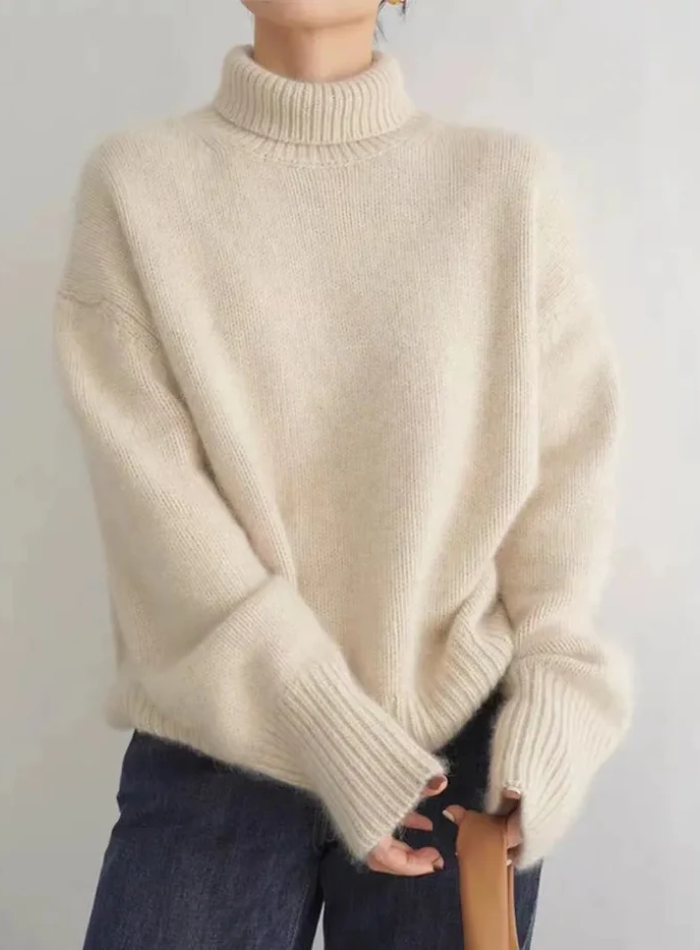 Women's Turtleneck Casual Sweater Knitwear for Autumn Winter Layering Cosy Days and Everyday Wear