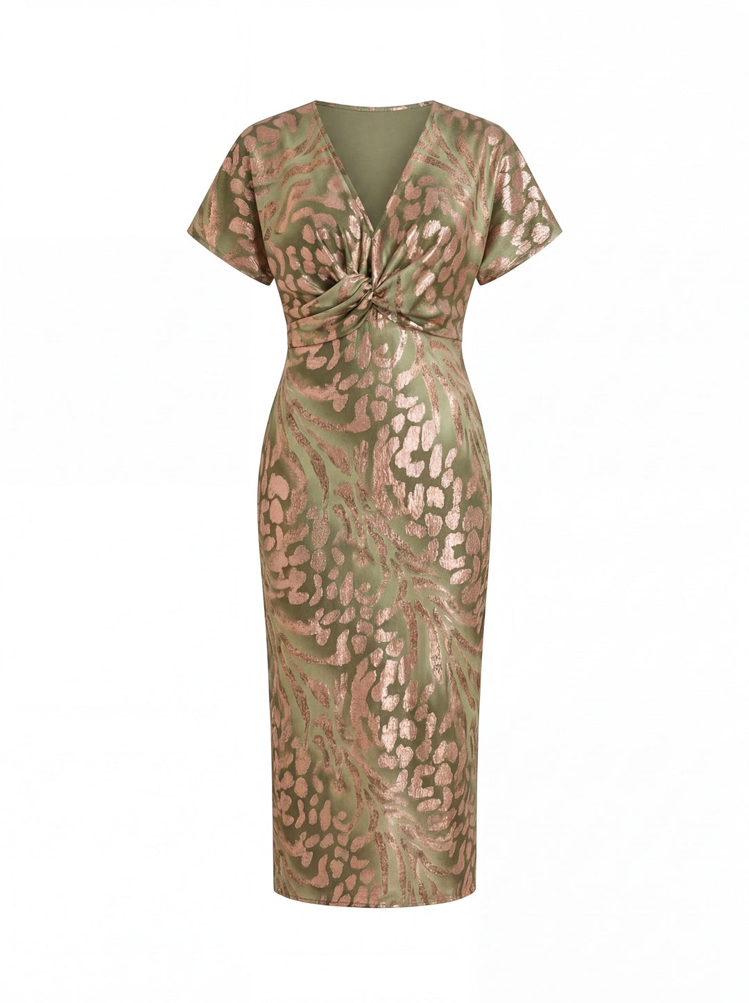 Women’s Elegant Copper Dress | Midi