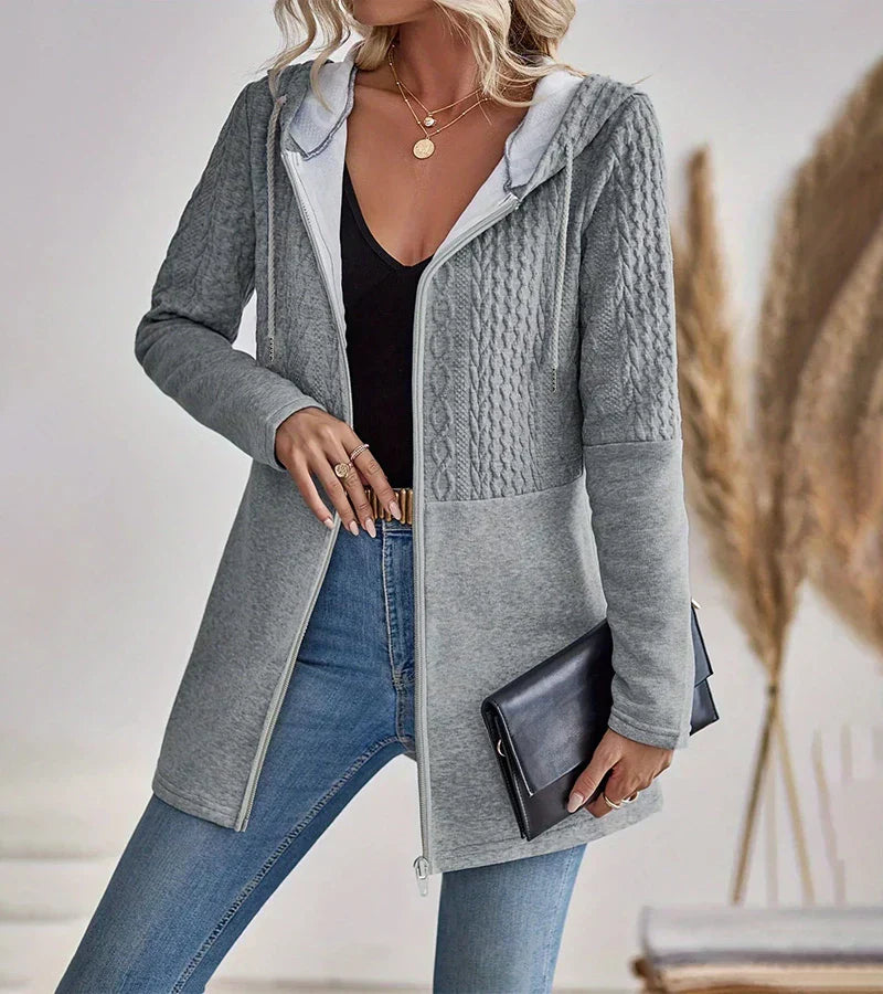 Women's Casual Zip-Up Hoodie Outfit for Weddings Parties Holidays Occasions and Everyday Wear