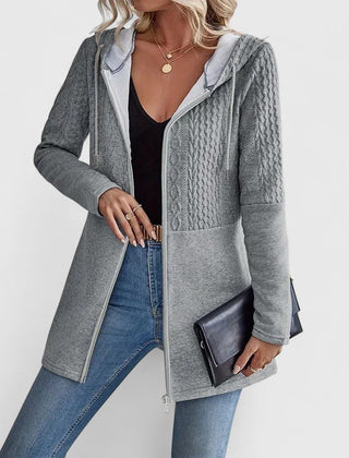 Women's Sophisticated Jacket Tailored Fit Long Sleeve Notched Collar Layering