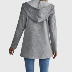 Women's Sophisticated Jacket Tailored Fit Long Sleeve Notched Collar Layering