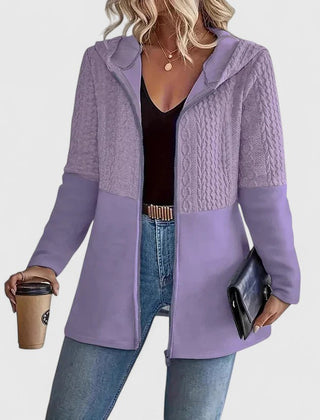 Women's Sophisticated Jacket Tailored Fit Long Sleeve Notched Collar Layering