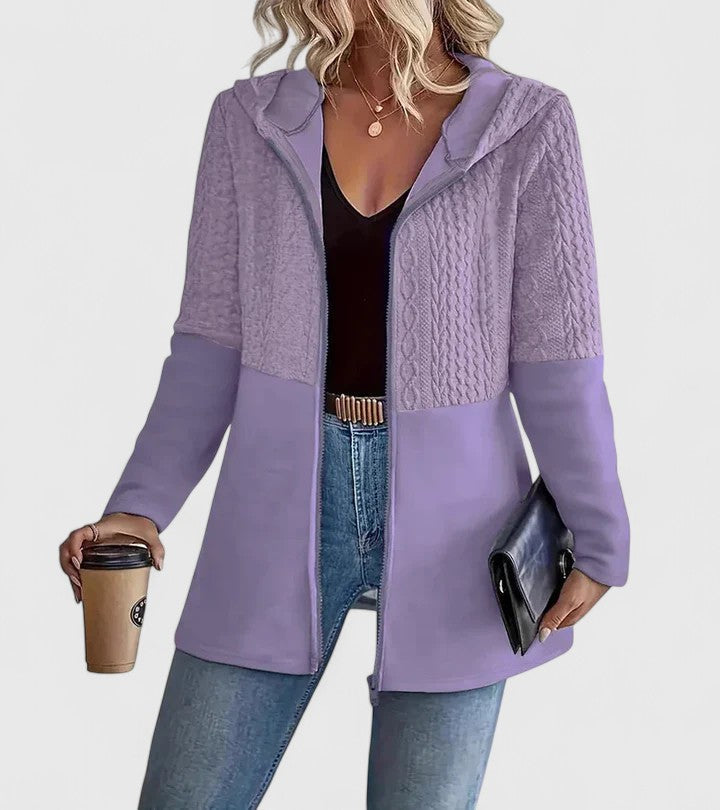 Women's Sophisticated Jacket Tailored Fit Long Sleeve Notched Collar Layering