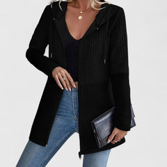 Women's Sophisticated Jacket Tailored Fit Long Sleeve Notched Collar Layering