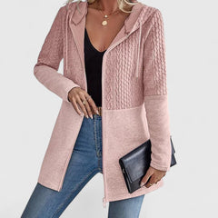 Women's Sophisticated Jacket Tailored Fit Long Sleeve Notched Collar Layering