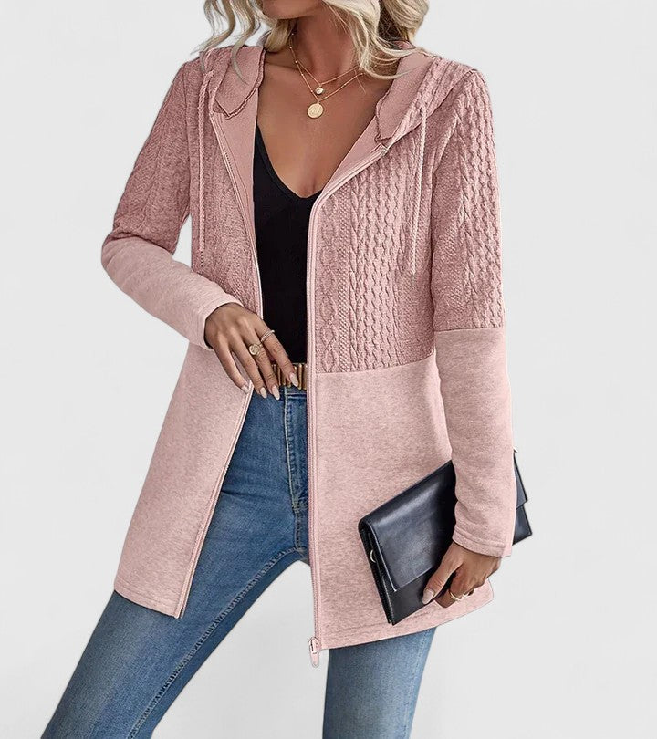 Women's Sophisticated Jacket Tailored Fit Long Sleeve Notched Collar Layering