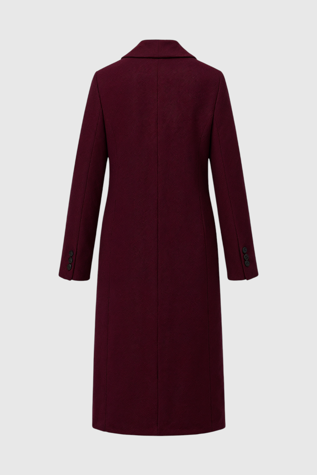 Women's Winter Coat Tailored Fit Long Sleeve Button Closure Warm Stylish
