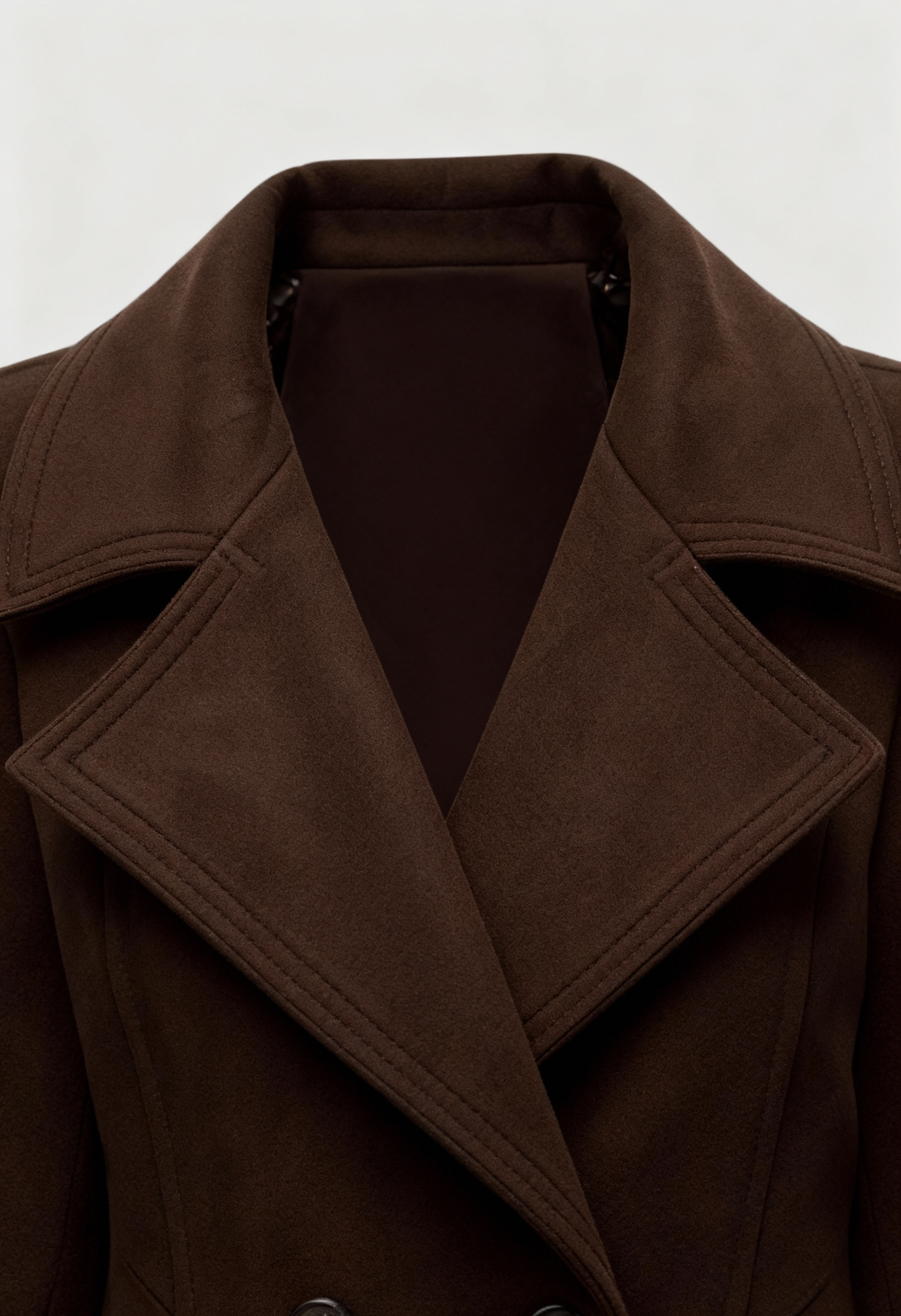 Women's Classic Trench Coat Tailored Fit Long Sleeve Double-Breasted All-Season