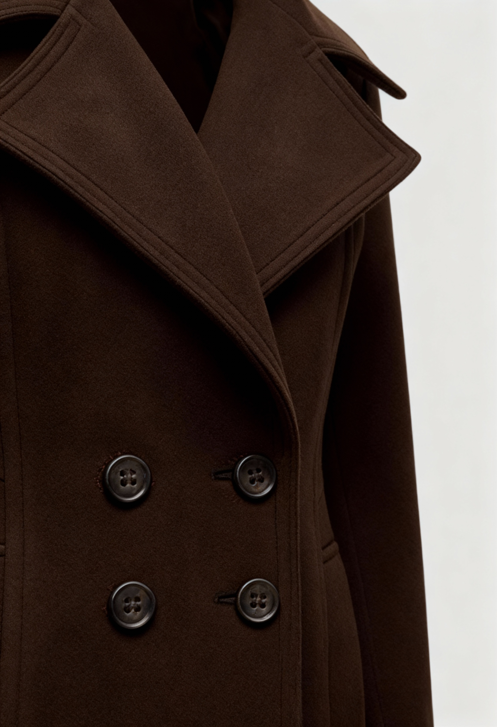 Women's Classic Trench Coat Tailored Fit Long Sleeve Double-Breasted All-Season