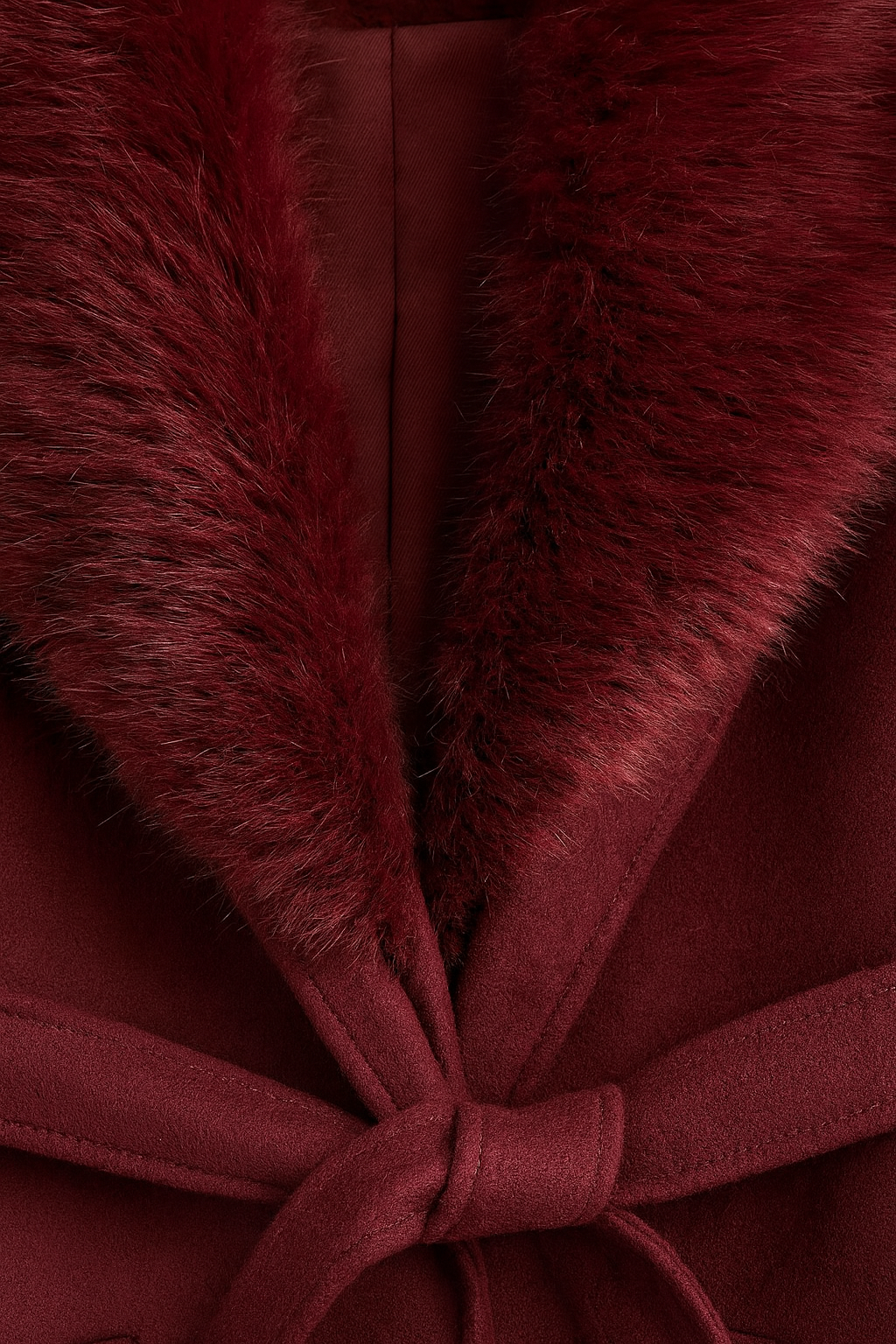 Women's Winter Coat Long Sleeve Faux Fur Collar Button Closure Stylish Cold Weather