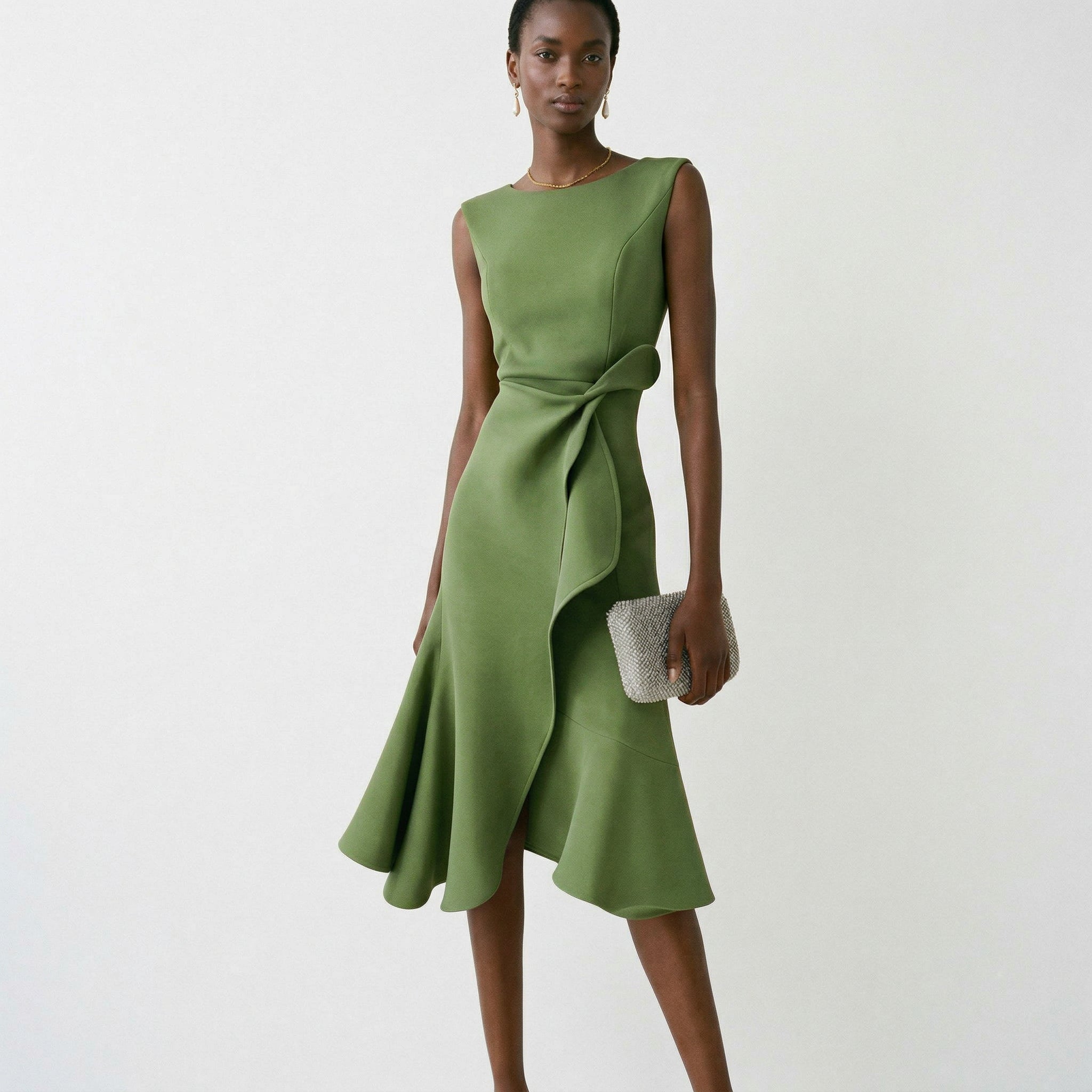 Women's Asymmetric Midi Weddings Formal Dress Outfit for Summer Holidays Weddings Parties and Everyday Wear