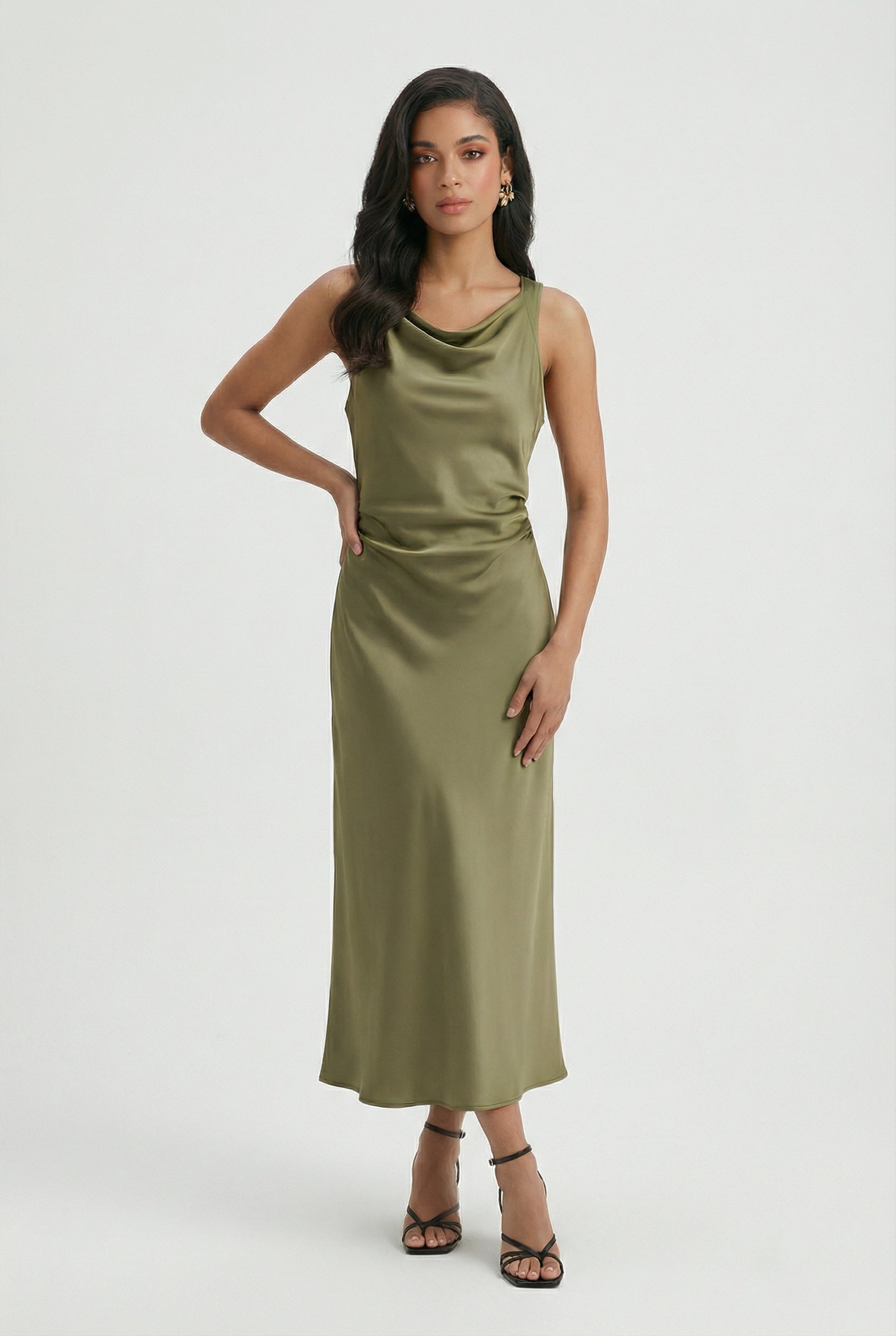 Women's Casual Midi Sundress Sleeveless Tank Relaxed Summer Everyday