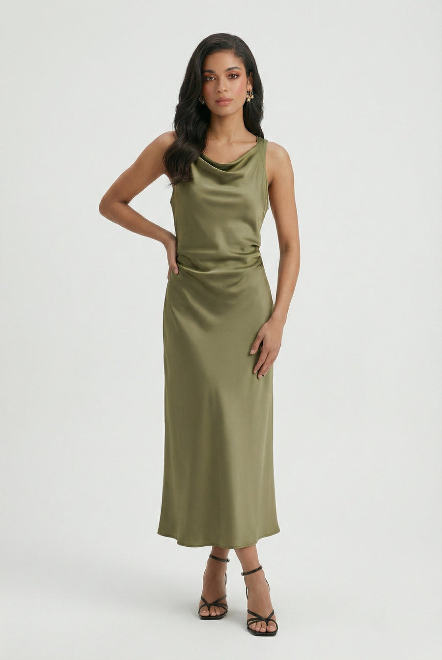 Women's Casual Midi Sundress Sleeveless Tank Relaxed Summer Everyday