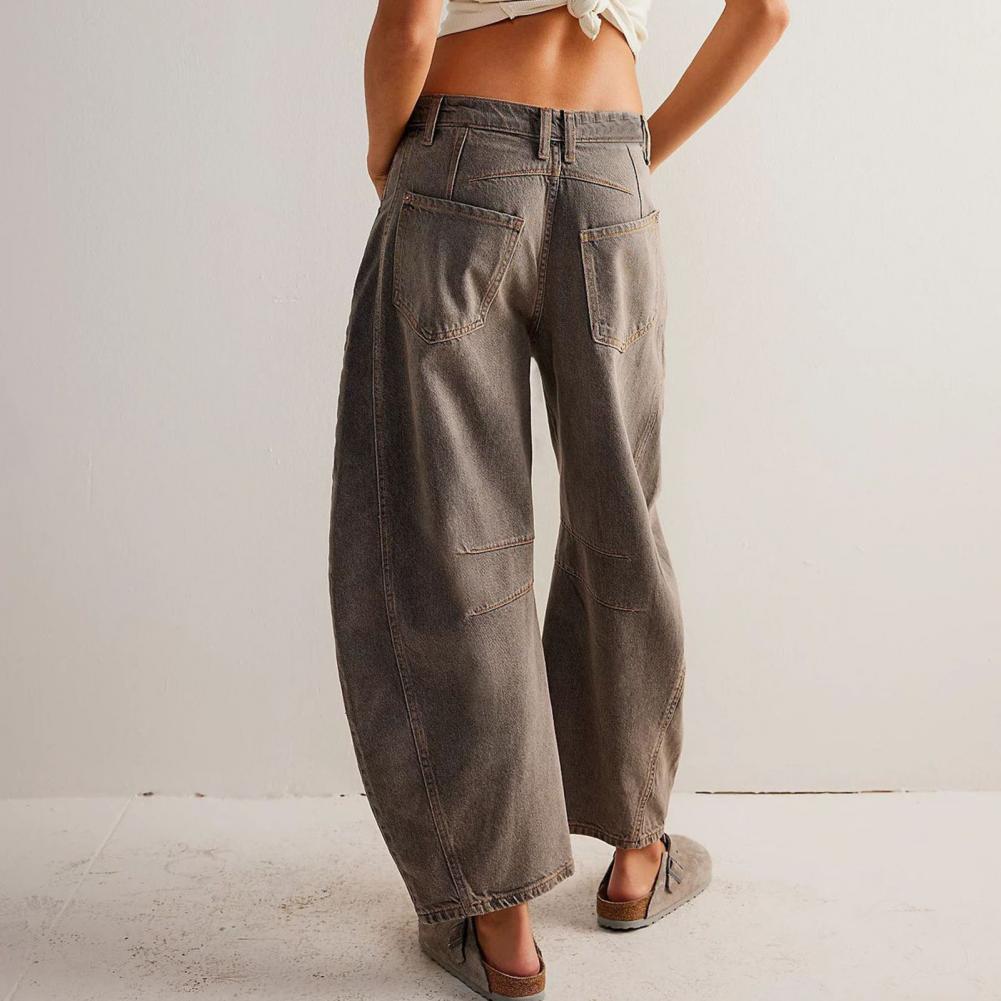 Women’s Relaxed Fit Barrel Jeans | High Waist Denim
