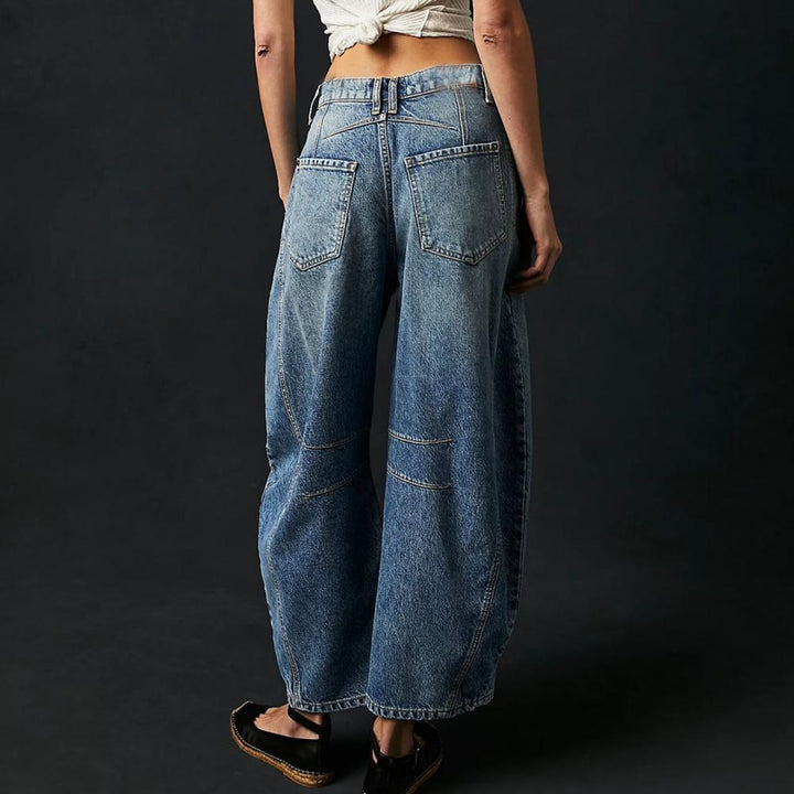 Women’s Relaxed Fit Barrel Jeans | High Waist Denim