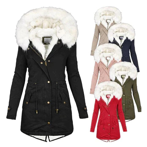 Women's Elegant Overcoat Tailored Fit Long Sleeve Classic Style Layering