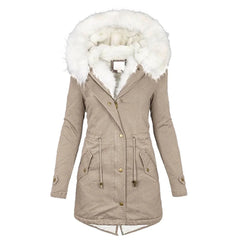 Women's Elegant Overcoat Tailored Fit Long Sleeve Classic Style Layering