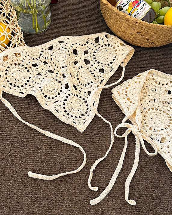 Women's Open-Knit Head Boho Scarf Knitwear for Autumn Winter Layering Cosy Days and Everyday Wear