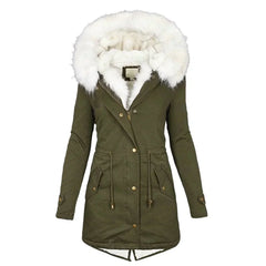 Women's Elegant Overcoat Tailored Fit Long Sleeve Classic Style Layering
