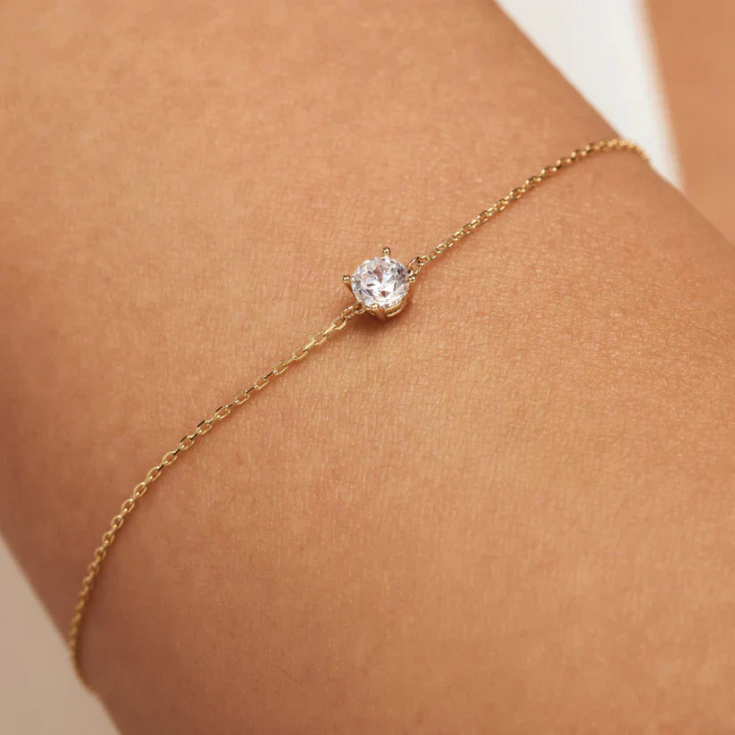Women's Gold Moissanite Bracelet Statement Jewellery Jewelry Gift for Women Weddings Parties Prom and Everyday Wear