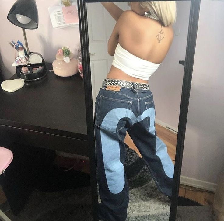 Women's Retro-Inspired Wide Leg Medium High Jeans Outfit for Work Casual Days Holidays and Everyday Wear