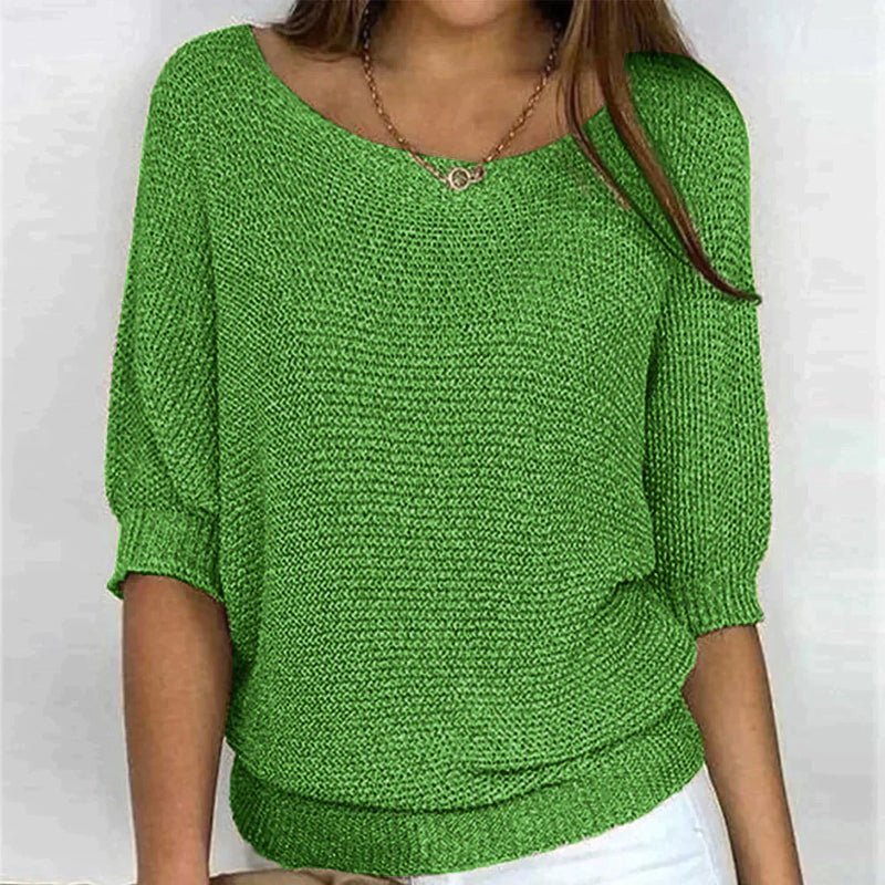 Women's Relaxed Fit Knit Casual Top Knitwear for Autumn Winter Layering Cosy Days and Everyday Wear