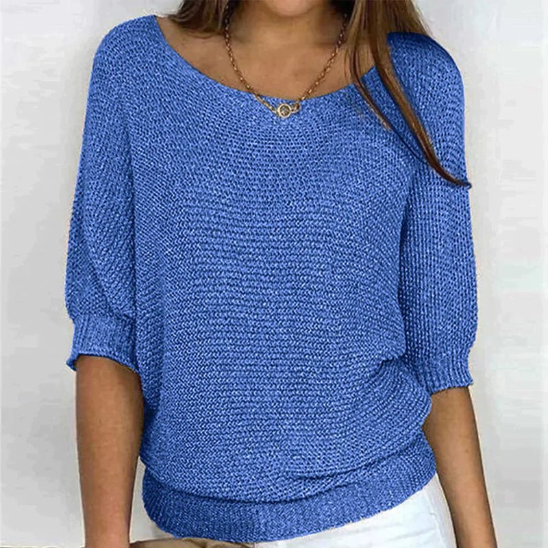 Women's Relaxed Fit Knit Casual Top Knitwear for Autumn Winter Layering Cosy Days and Everyday Wear