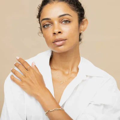 Women's Gold Initial Necklace Statement Jewellery Jewelry Gift for Women Weddings Parties Prom and Everyday Wear
