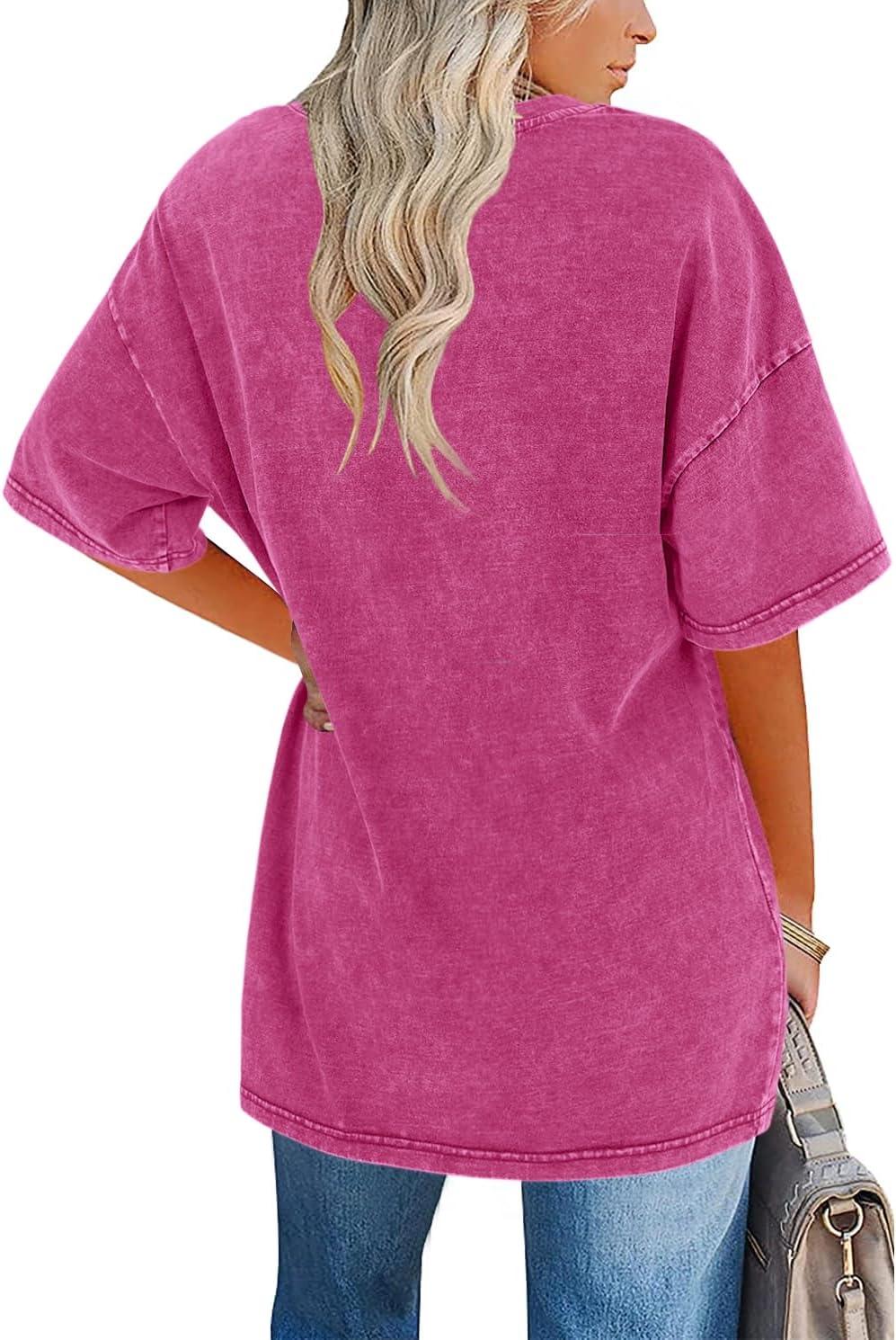 Women's Oversized Vintage T-Shirt Casual Relaxed Outfit for Work Brunch Casual Days and Everyday Wear