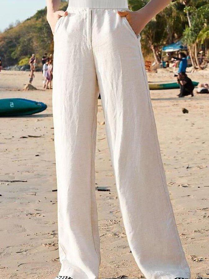 Women's High-Waisted Wide Leg Pants Outfit for Work Casual Days Holidays and Everyday Wear